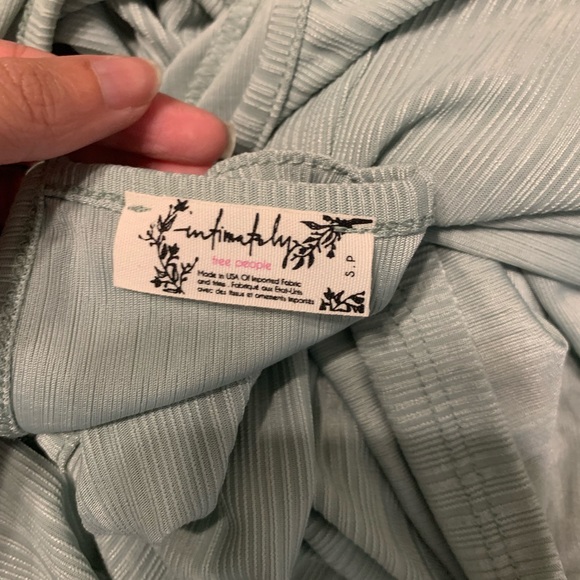 Free People Slinky Slink Tank in Sage Green - Picture 16 of 16